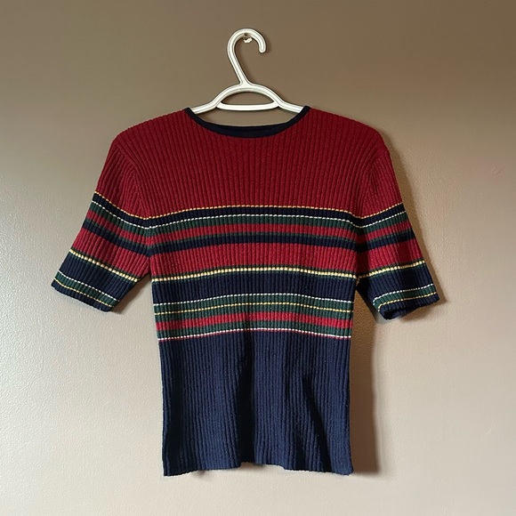 Vintage Striped Knit T-shirt - Picture 1 of 5